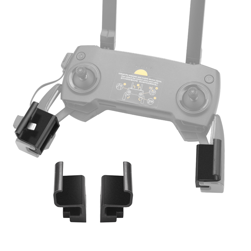 Drone Carrying Case - Penyangga Ponsel Hitam dengan Remote Control,