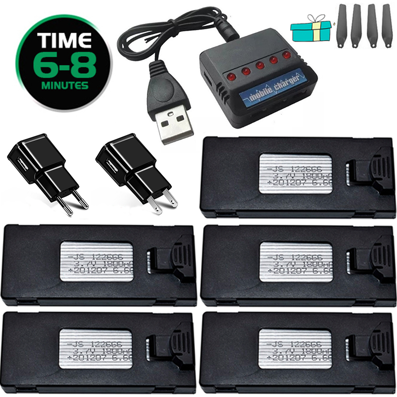 Eachine Drone E58 - Set pengisi daya baterai untuk E88,