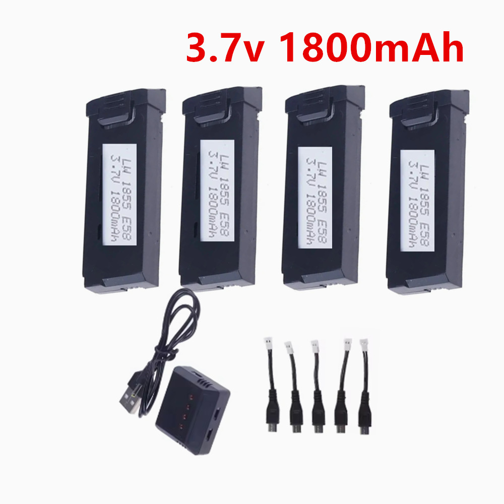 Eachine Drone E58 - Baterai Lithium 3.7V 1800mAh Kompatibel dengan