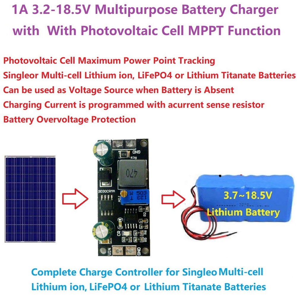 MPPT 1A LiPo Solar Charge Cont - Drone Solar Charger ulasan dan harga