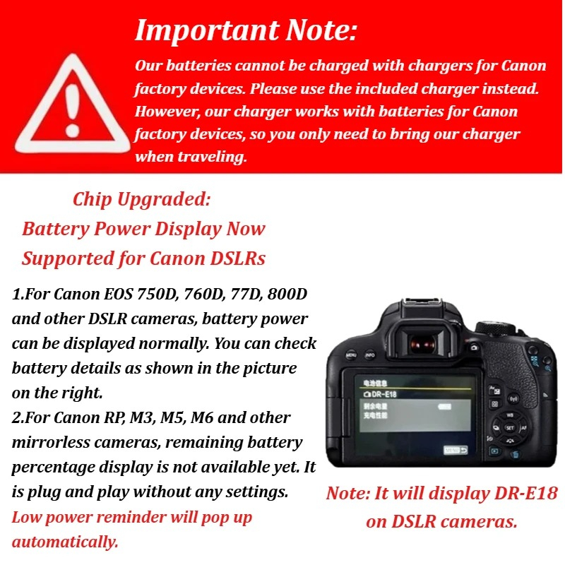 Baterai Li-ion Isi Ulang LP-E1 - Canon Camera Eos R8 ulasan dan harga